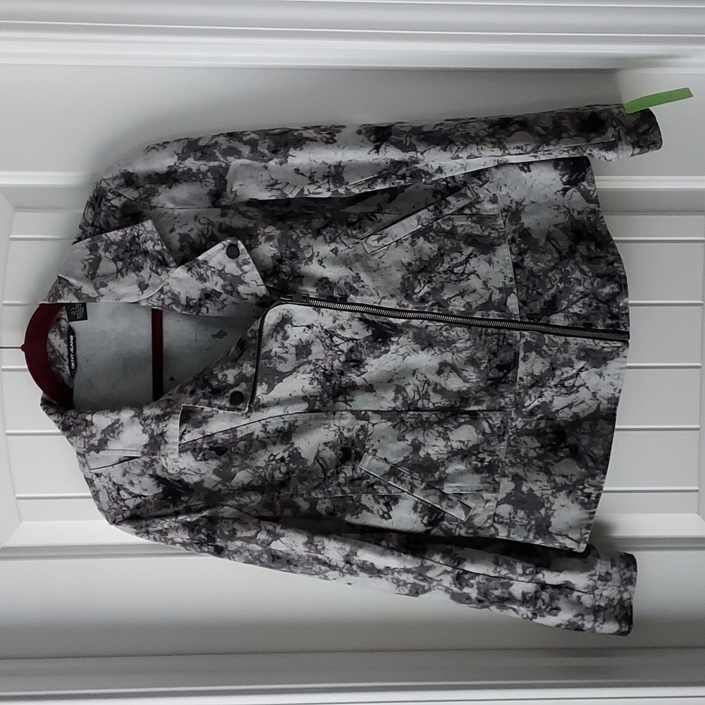 NWOT Women's DKNY 100% Cotton Zip Up Jacket Size L
